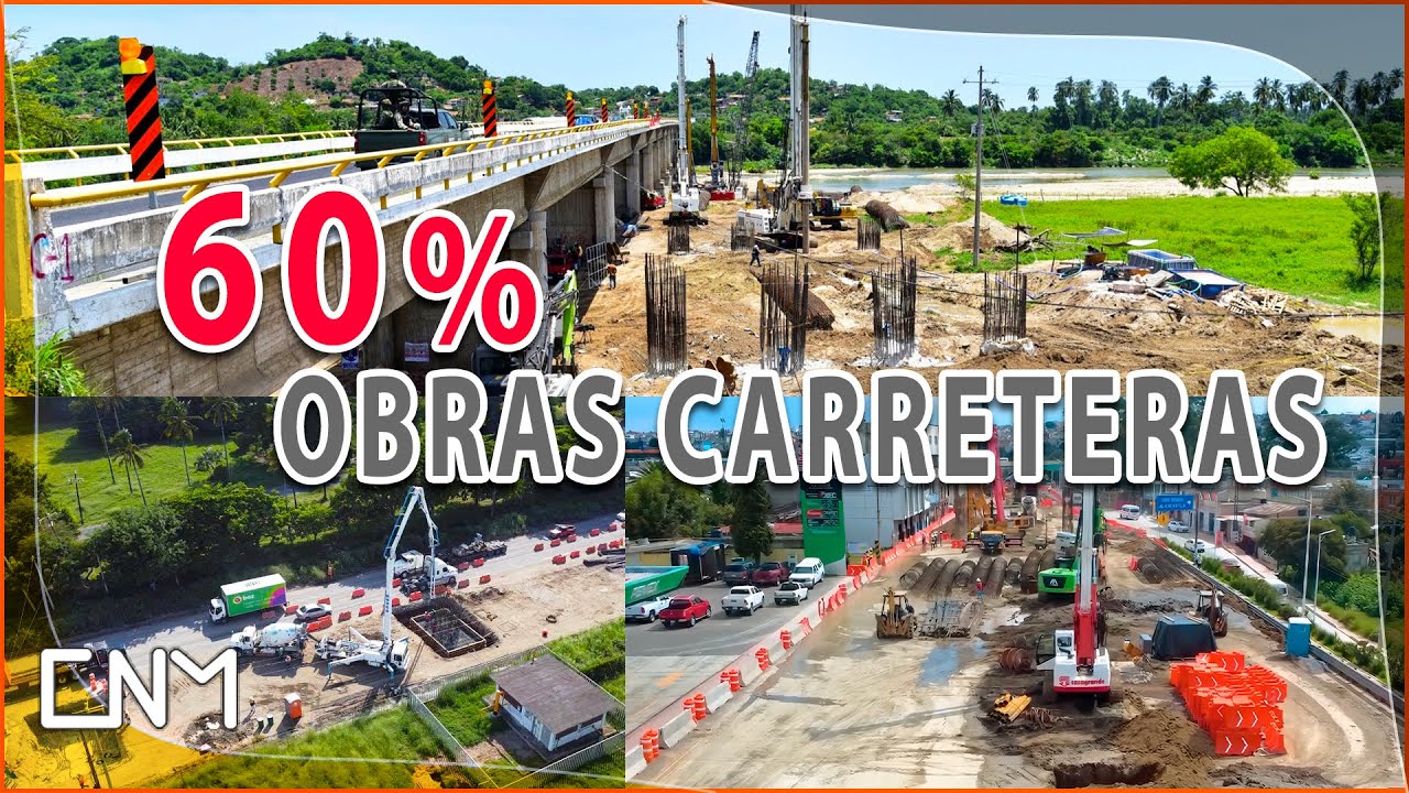 Avanza 7 de 10 nuevas obras carreteras en todo el país, octubre 2025