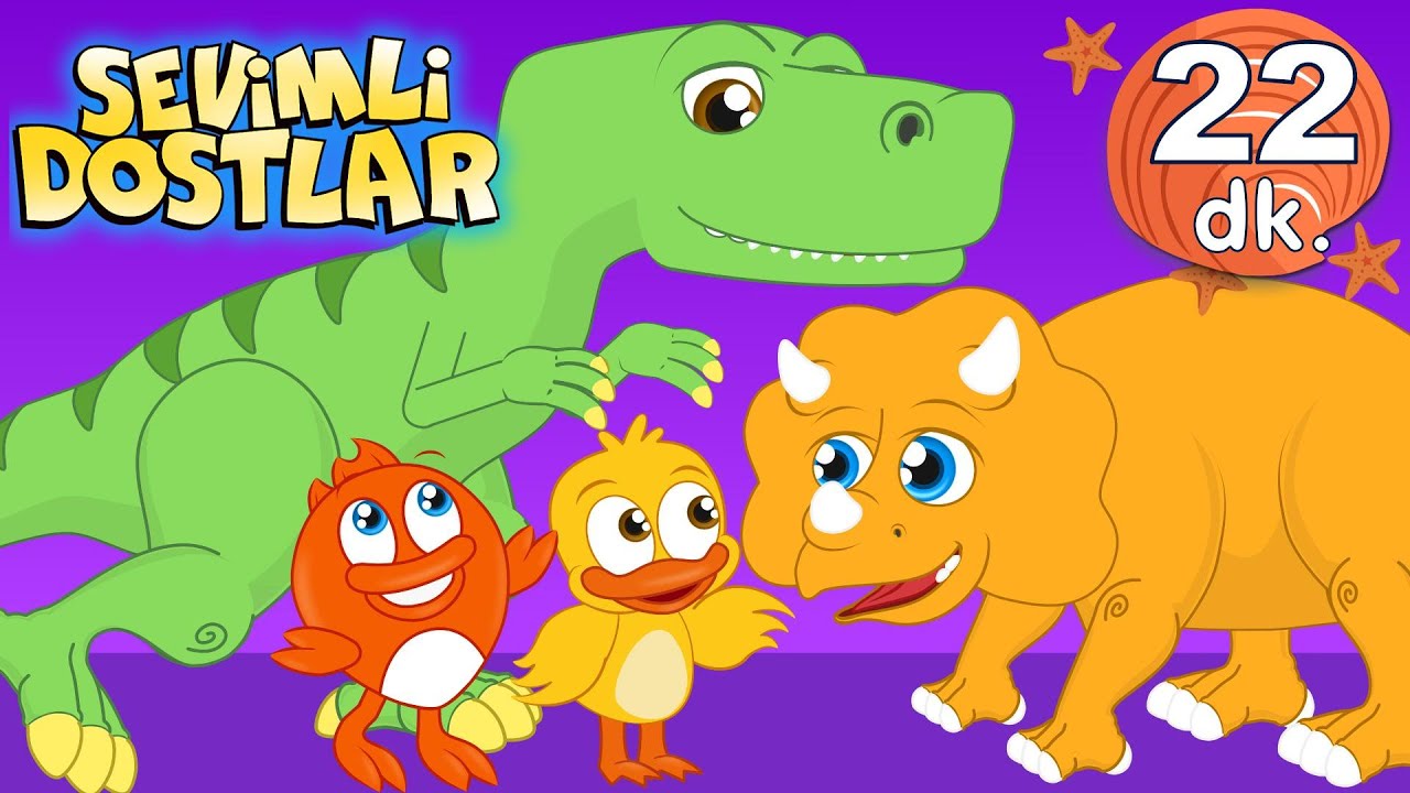 Dinozorlar Sevimli Dostlar Bebek Şarkıları | Çocuk şarkıları | Adisebaba TV Nursery Rhymes