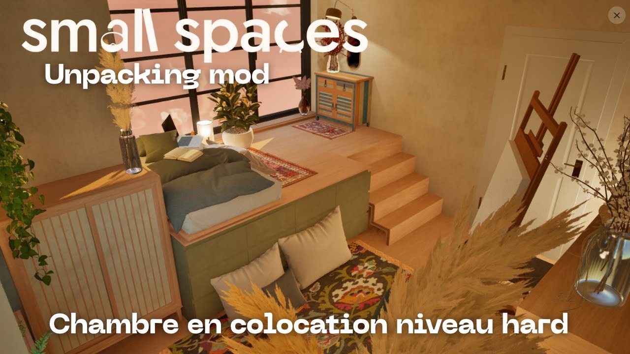 Small spaces - ep 16 - No comment - Unpacking mod💳- Chambre en colocation - Hard level 🔥