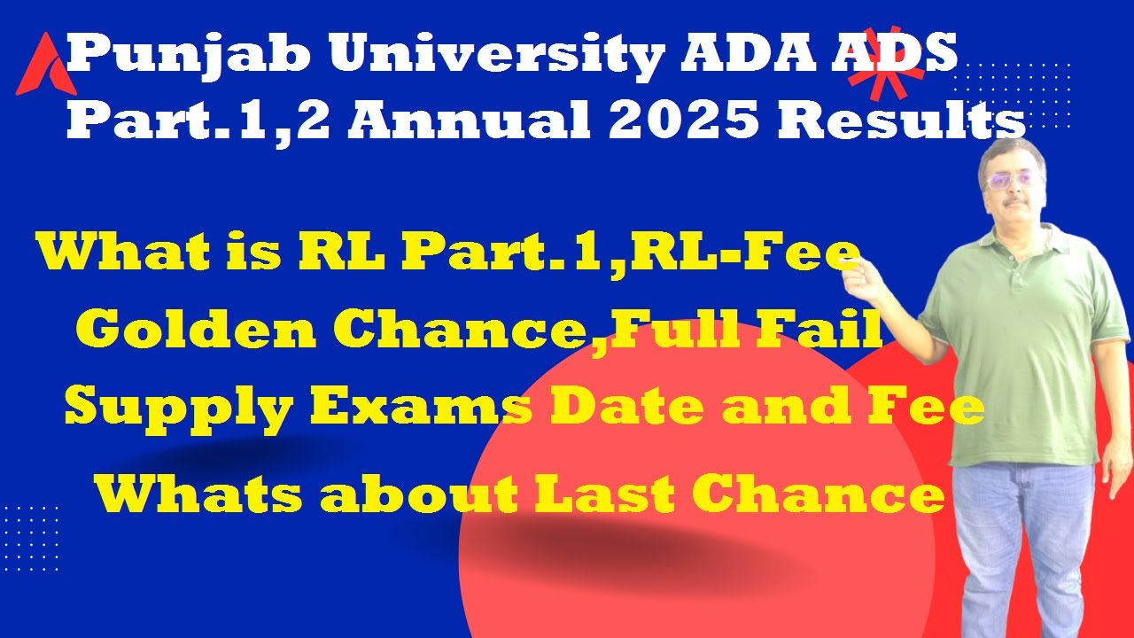 RL Part.1,RL Fee ,Last Chance,Supply 2025 Fee & Admission Schedule ADA ADS Annual 2025 Results PU