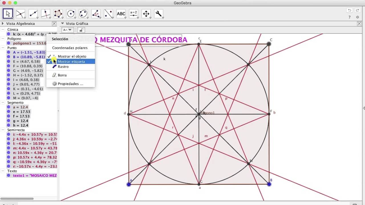 GEOGEBRA.MOSAICO MEZQUITA DE CÓRDOBA