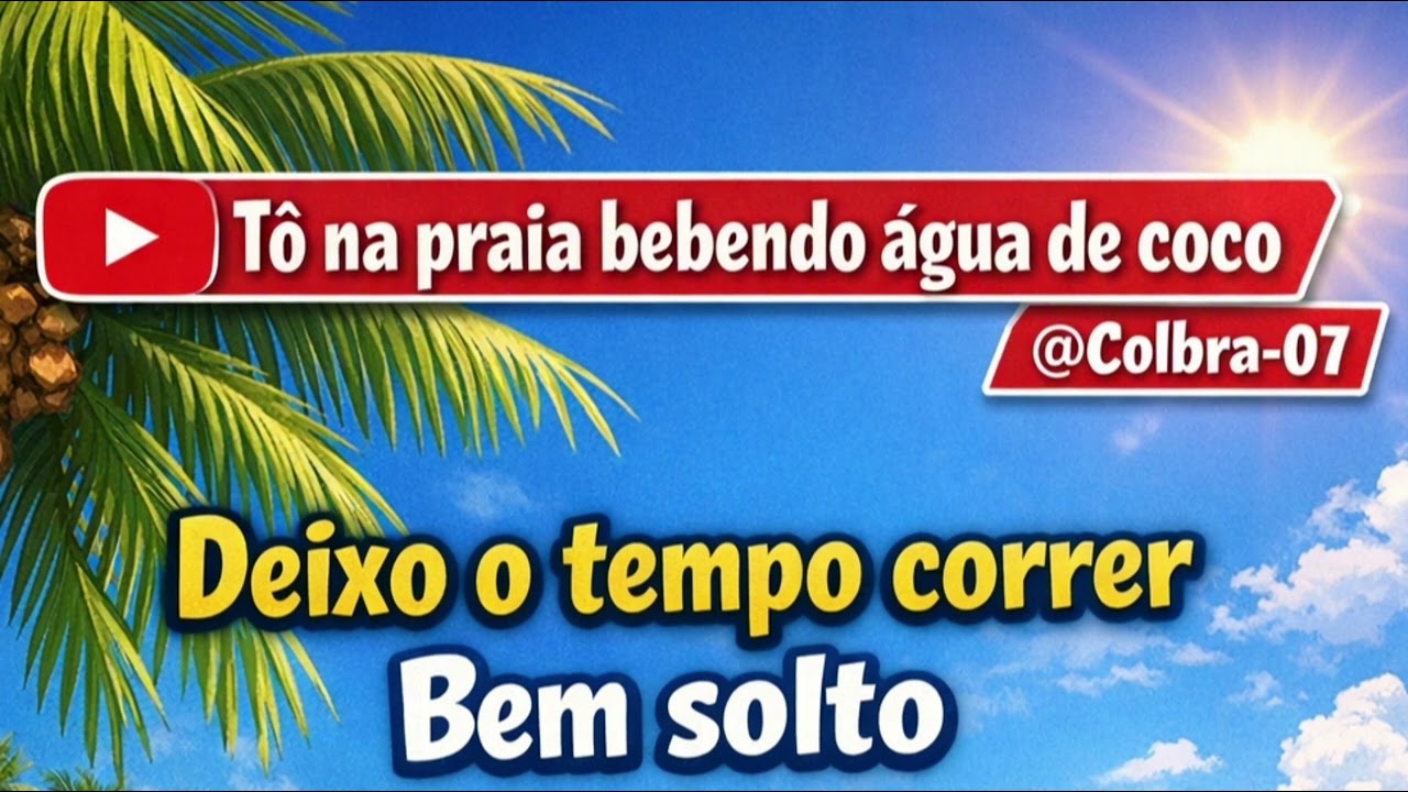Água de coco na areia / @Colbra-07