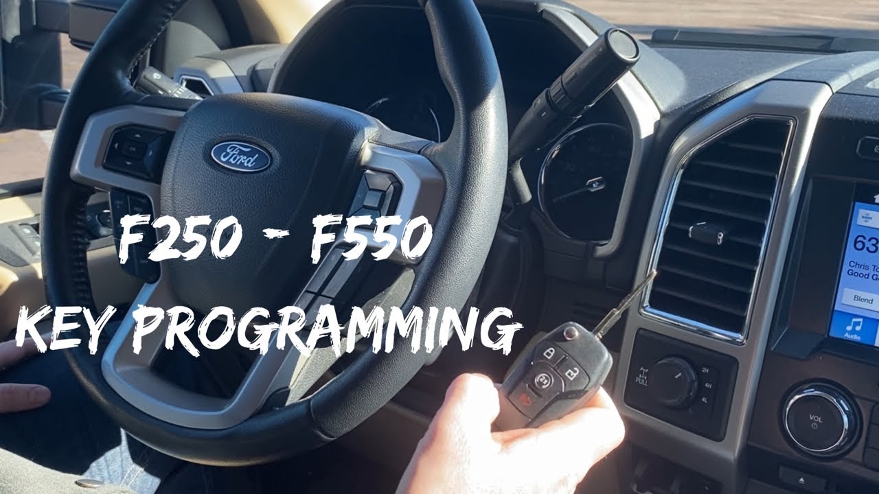 How To Program A Ford F250 - F550 Remote Key Fob DIY Add Tutorial F350 , F450 I 2018 , 2019 +up