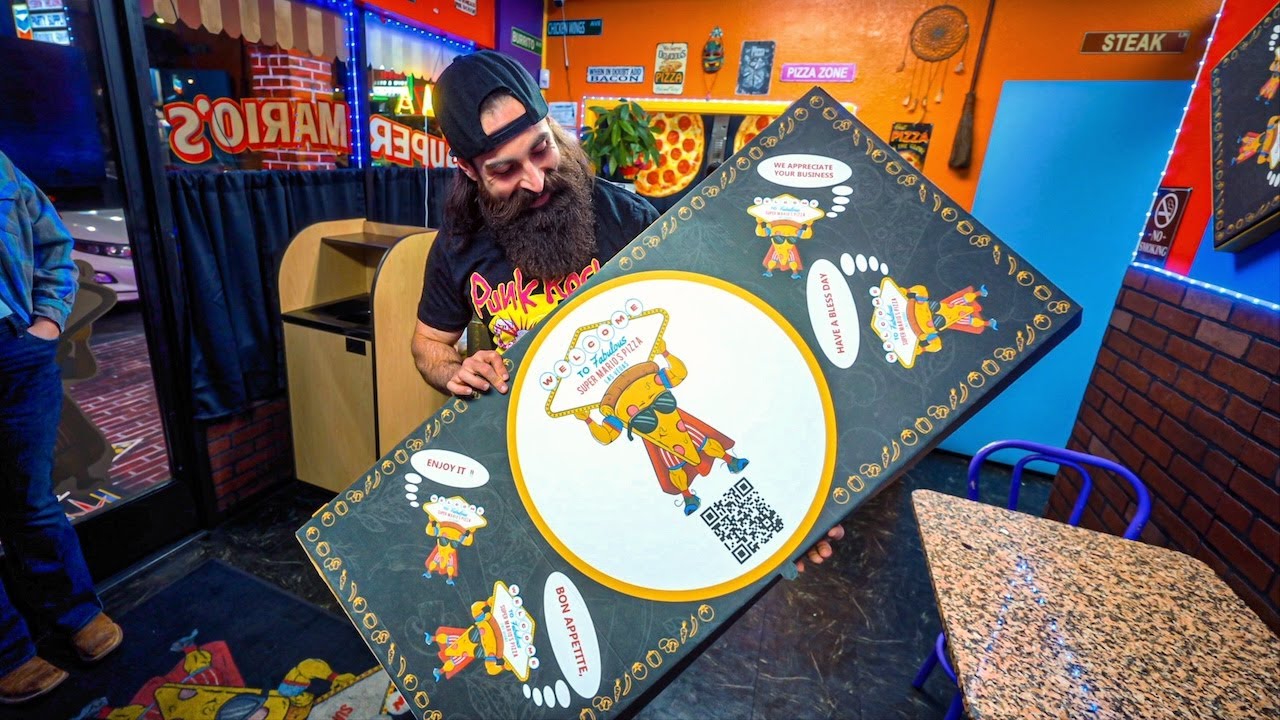 I TRIED TO EAT THE BIGGEST PIZZA IN LAS VEGAS...SUPER MARIO'S 45
