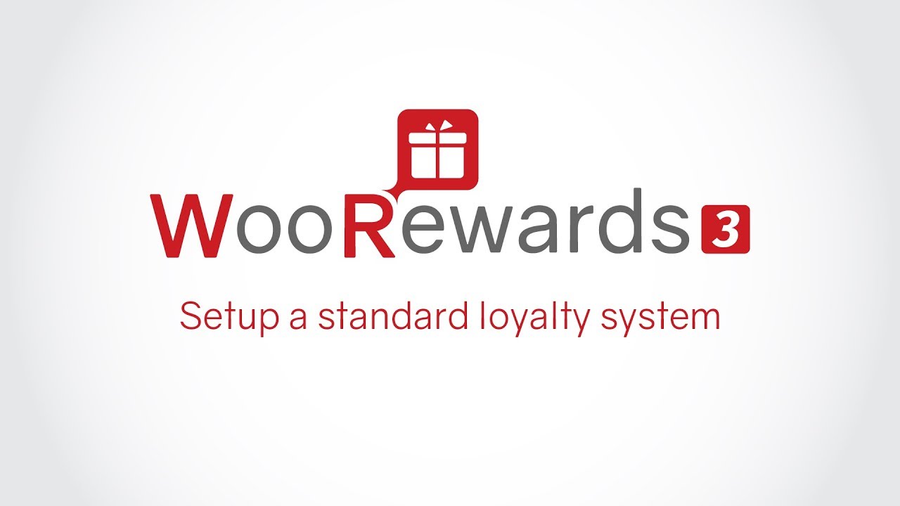 Woorewards Pro - Setup a standard loyalty system