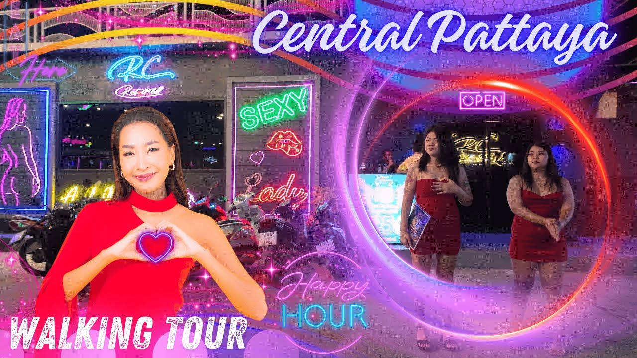 [4K] Central Pattaya Walking Tour Soi Lengkee, Chaiyapoon, Buakhao and Made-in-Thailand Tree Town