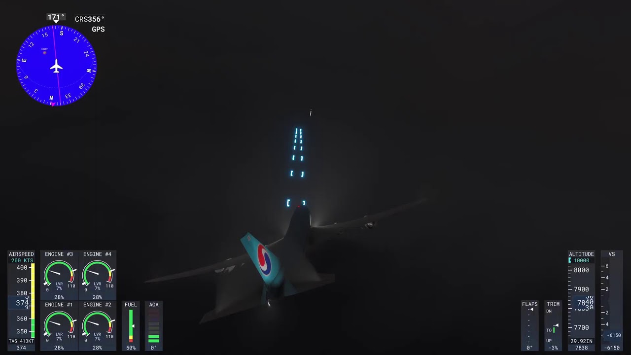 Volo 737 korean airlines Fiumicino Punta Raisi