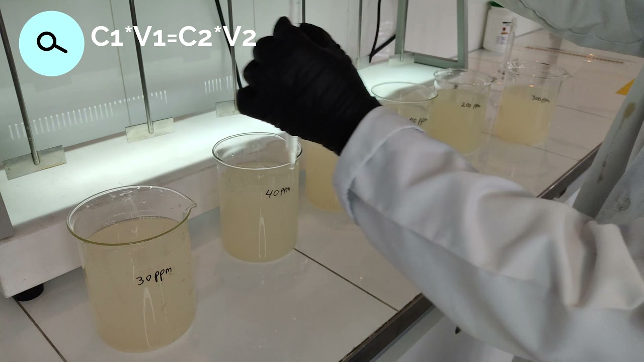 Prueba de jarras en muestra de agua residual doméstica (ARD)