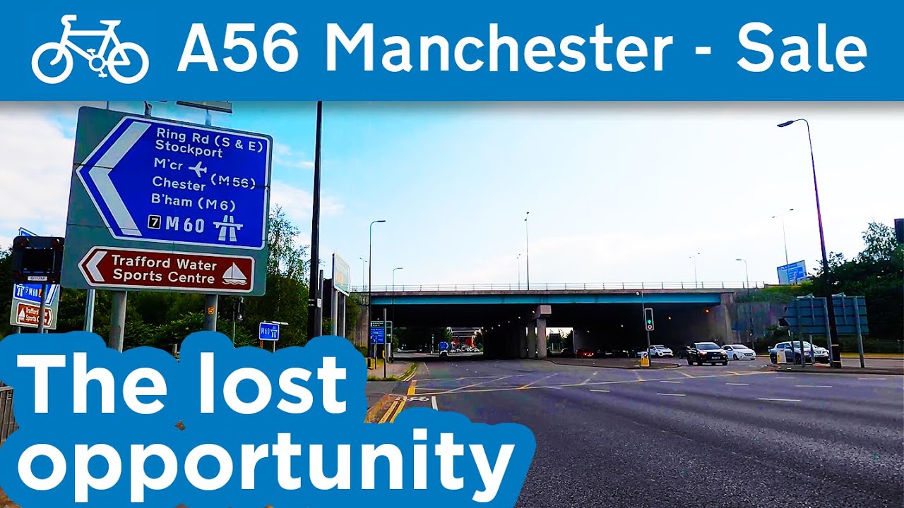 Cycling the A56 from Manchester - Sale
