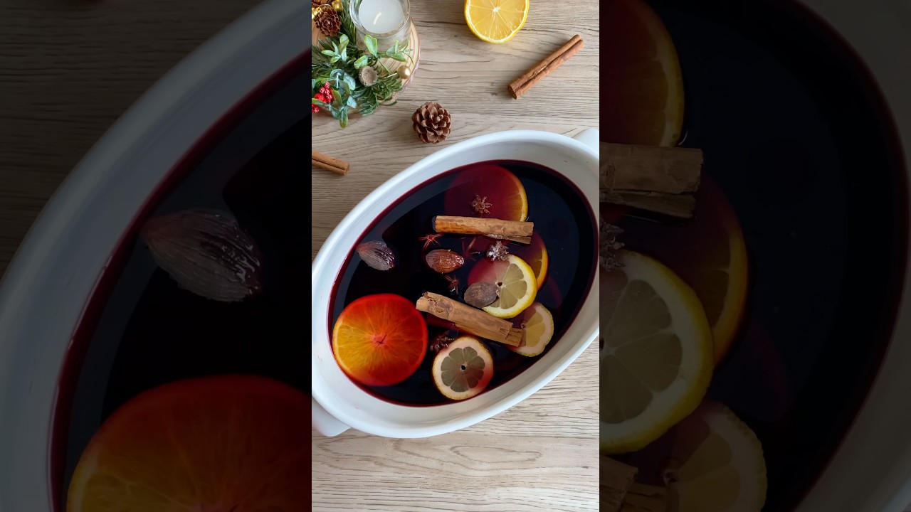 EASY Mulled Wine Recipe: Takes just 5 mins to prep! 🍷🎄🧸 #christmas #drink