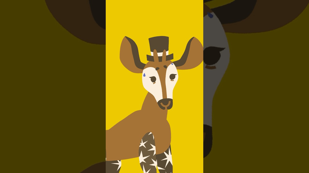 Don&rsquo;t Boo the Okapi! 🥲🪄✨ #alphabetproject #animation