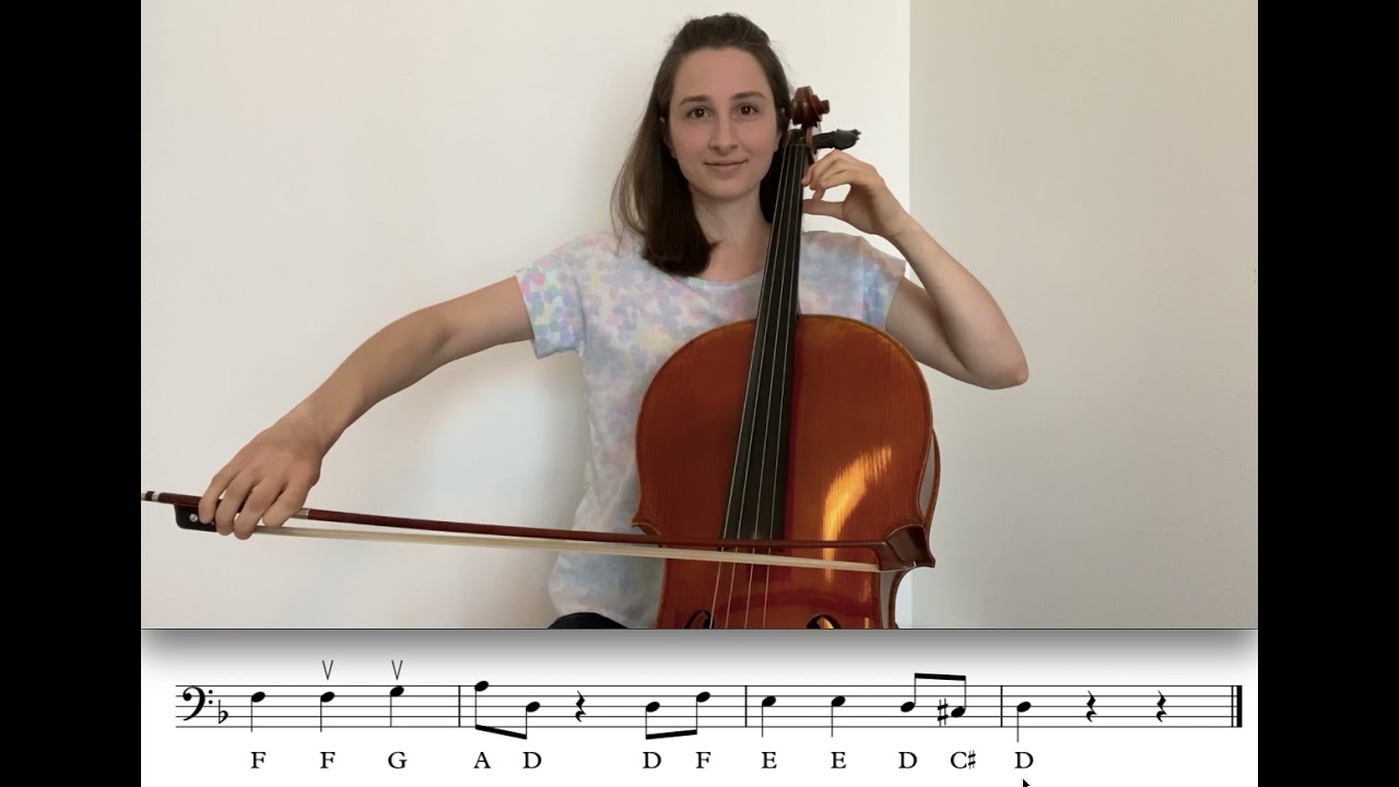 Pirates Of The Caribbean Theme (Note names) Cello tutorial