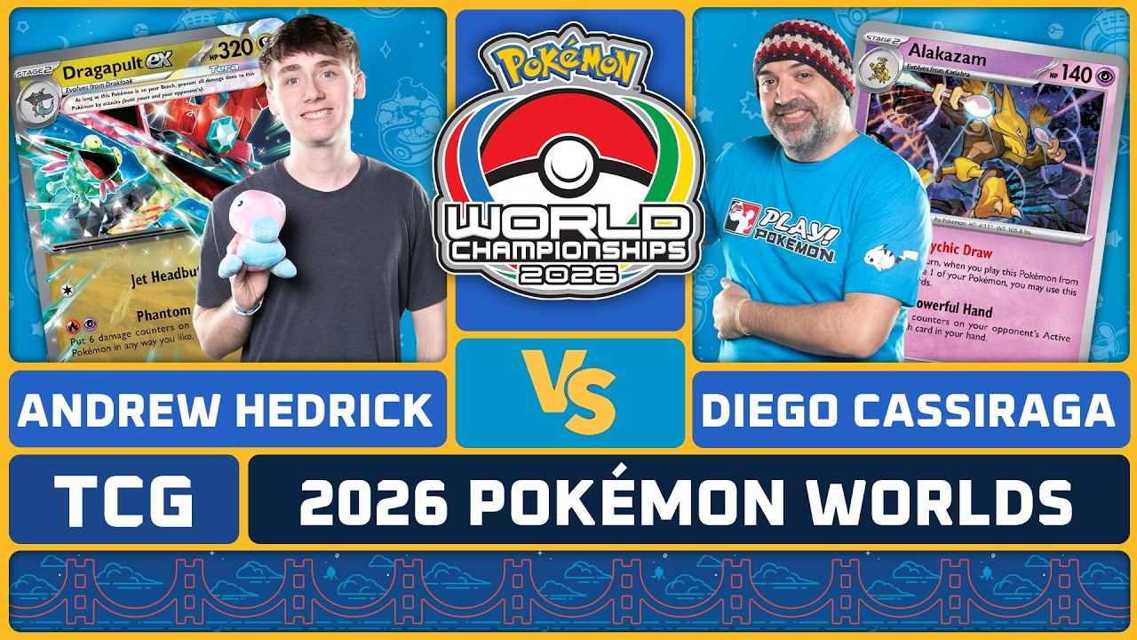 Andrew Hedrick vs Diego Cassiraga - Pok&eacute;mon TCG Masters Finals | 2026 Pok&eacute;mon World Championships