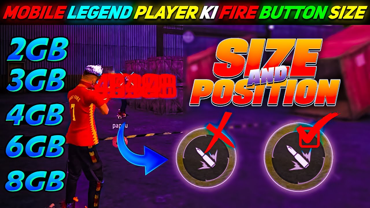 TOP 5 LEGEND MOBILE PLAYER KI FIRE BUTTON SIZE || AUTO HEADSHOT FIRE BUTTON SIZE AND POSITION