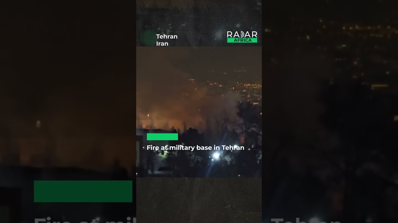 Fire at military base in Tehran