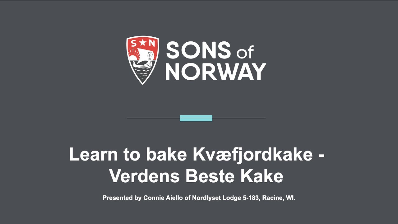 Learn to bake Kvæfjordkake - Verdens Beste Kake