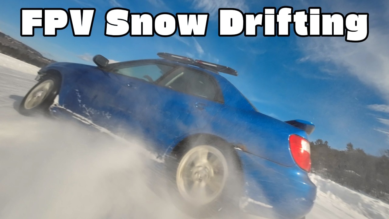 Winter Lake Drifting | FPV Drone Chase