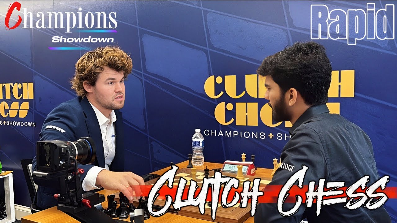 Magnus Carlsen Vs Gukesh D || Rapid Chess - Clutch Chess 2025