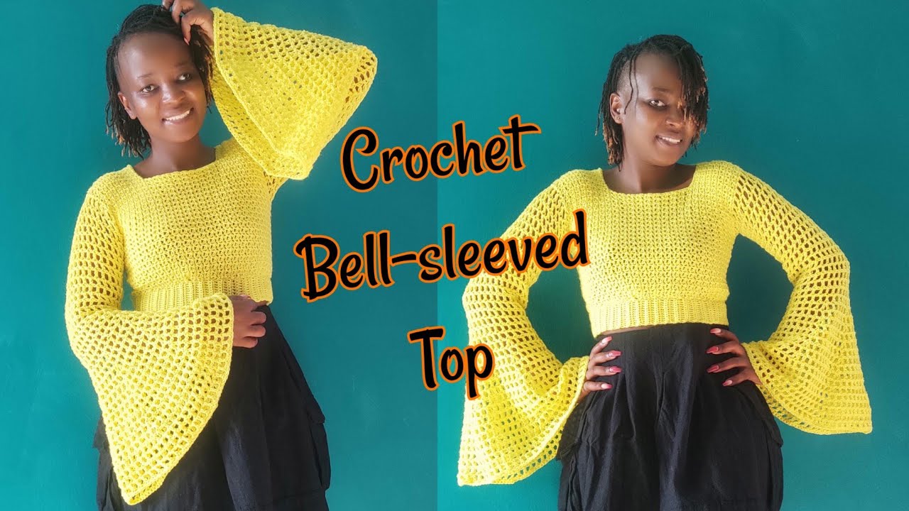 Crochet Simple Bell-sleeved Top