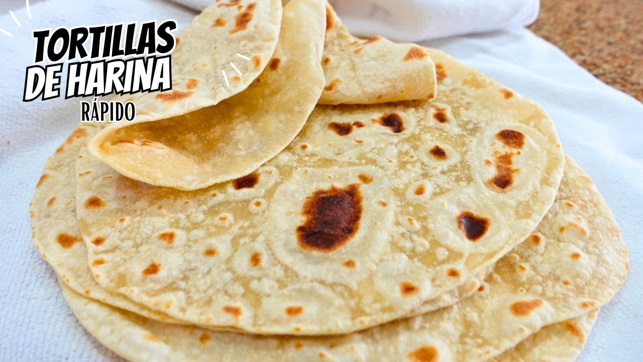 Tortillas de Harina Hechas en Casa ¡Suaves y con pocos ingredientes