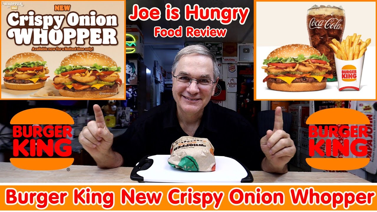Burger King® New Crispy Onion Whopper Review 🍔🔥 | Deconstruct & Weight Test | Joe is Hungry