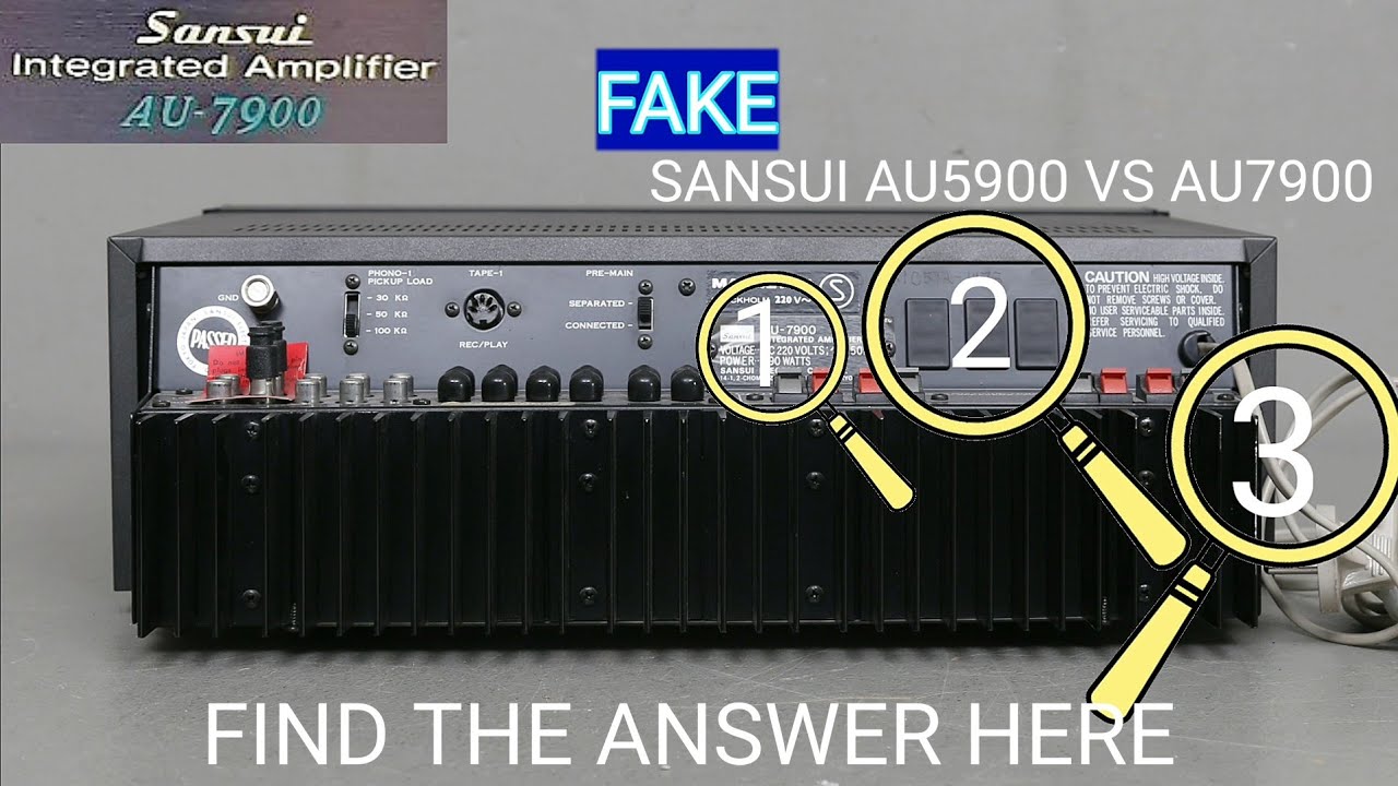 SAnSUi AU-5900 vs AU-7900 integrated amplifier vintage ?¿ soft battle