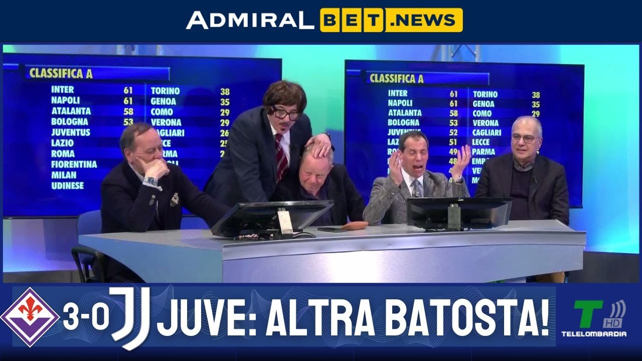 GOL DI FIORENTINA JUVE 3-0: TRACOLLO BIANCONERO AL FRANCHI