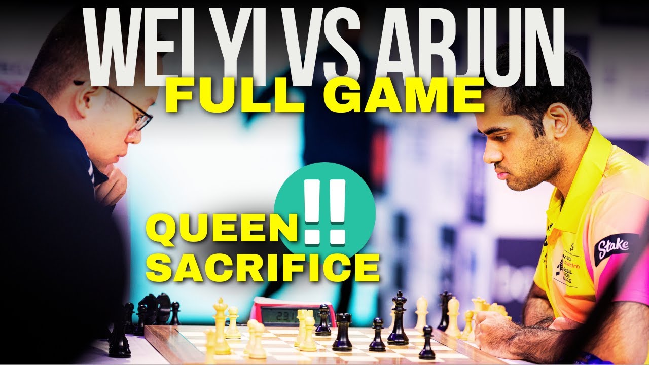 Arjun Erigaisi vs Wei Yi FULL GAME and POST MATCH Moments #Chess @OfficialGCL #TechMGCL #TheNextMove