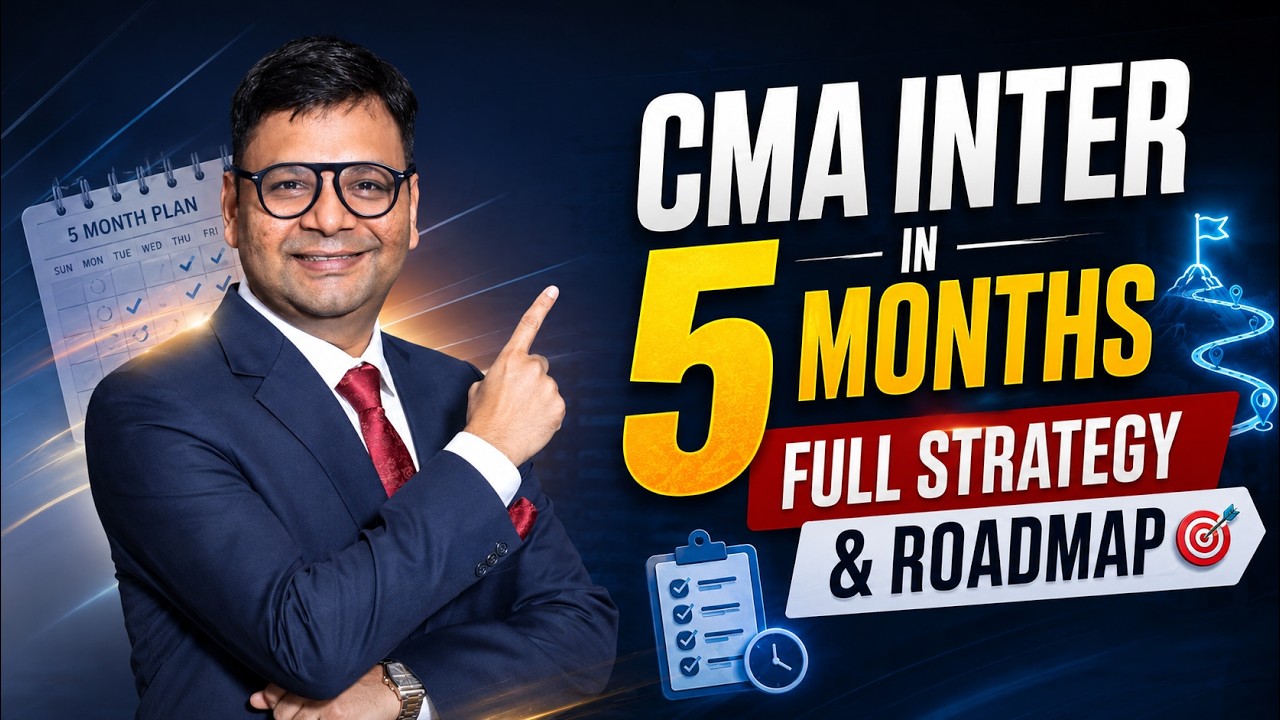 CMA Inter in 5 Months | Full Strategy & Roadmap | CA Satish Jalan | SJC