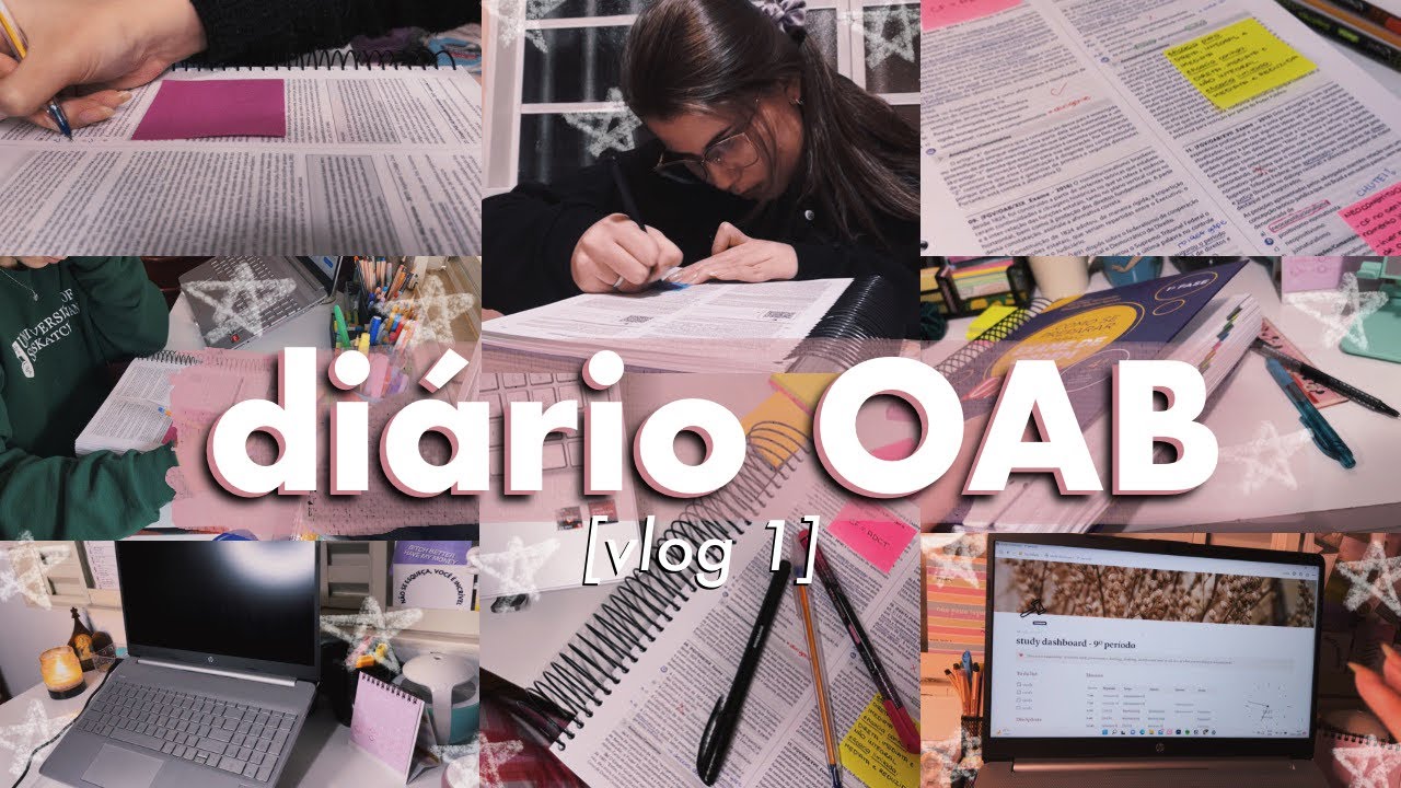 ☁️ di&aacute;rio OAB | meu cronograma de estudos + rotina real ✨📝 | vlog 1 | estudocerto