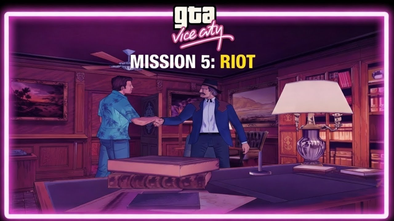 Работаем на Ковбоя! 🤠 | GTA Vice City — Миссия #5 | Бунт 🔨 | 4K 60FPS Прохождение
