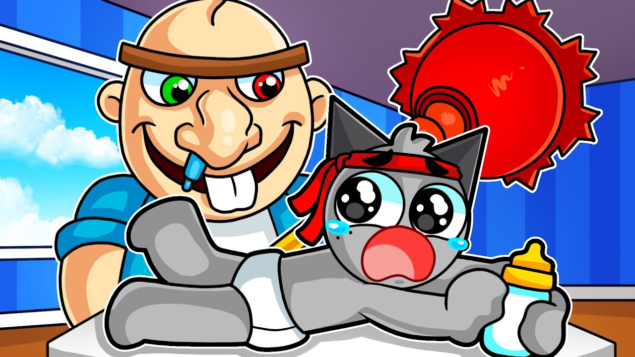 Sprunki Gray BEB&Eacute; ESCAPA De La GUARDERIA DE BOBBY  😱