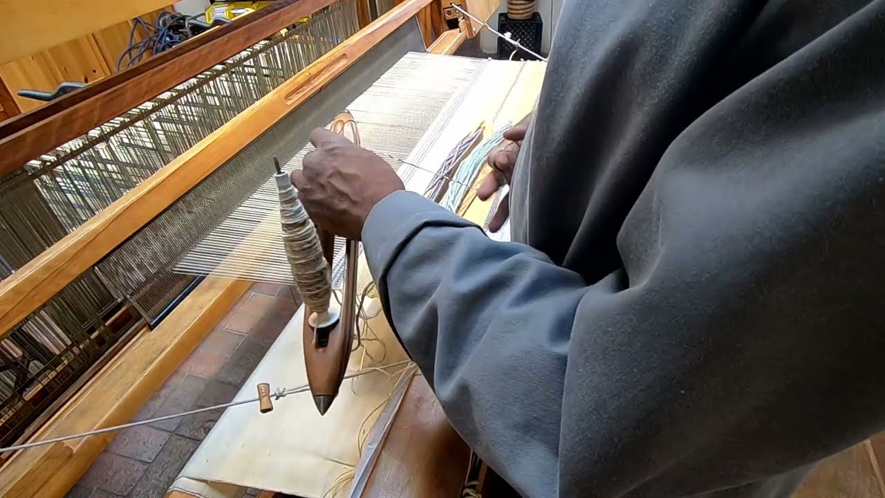 Demonstration of the Flying Shuttle Loom - The Desert Monk