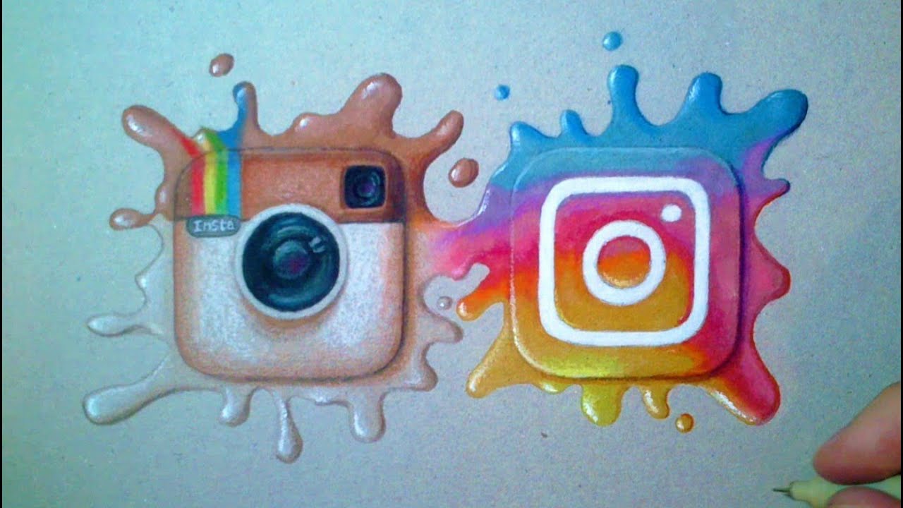 Instagram Logo Explosion - Art Time Lapse