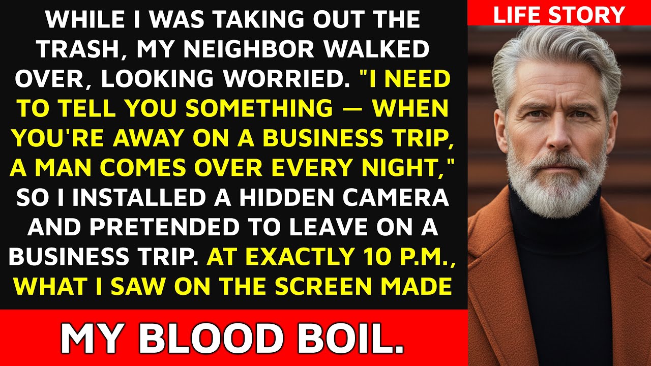 My Neighbor Whispered, “A Man Sneaks Into Your House—Whenever You’re On A Business Trip.” Then I…