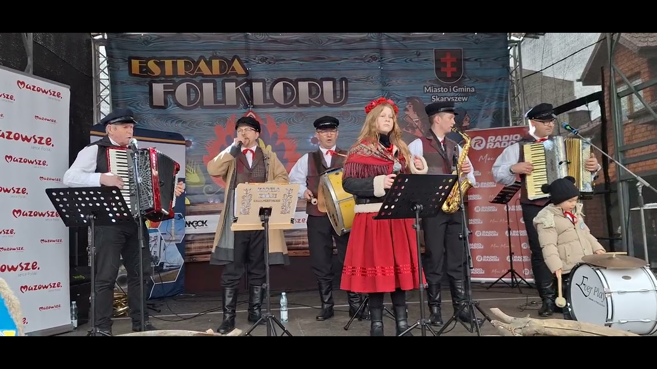 23.02.2026r. Kapela Zbóje Skaryszewskie na Estradzie Folkloru w Skaryszewie