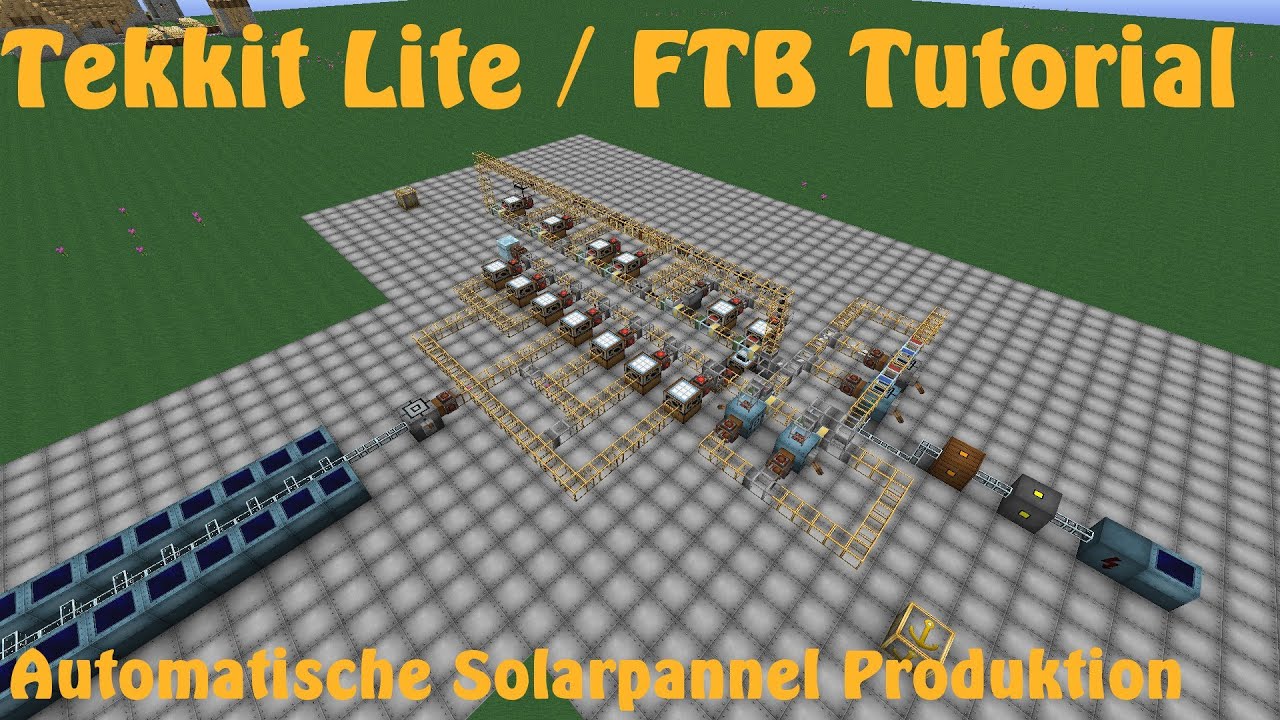 Automatische Solarpannel Produktion - Tekkit Lite / FTB Tutorial