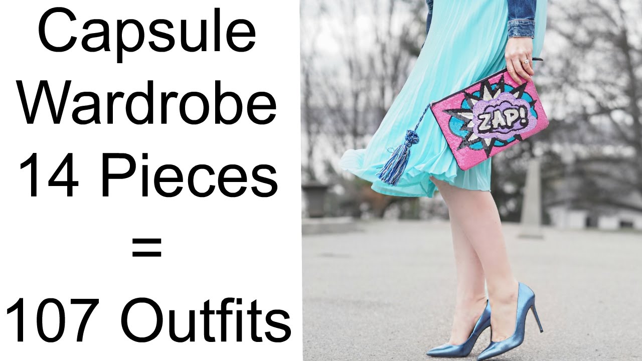CAPSULE WARDROBE: 107 outfits with 14 pieces