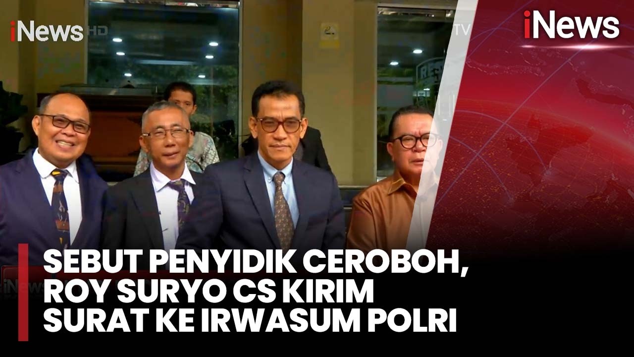 Sebut Penyidik Ceroboh, Roy Suryo Cs Kirim Surat ke Irwasum Polri | iNews Room 27/2