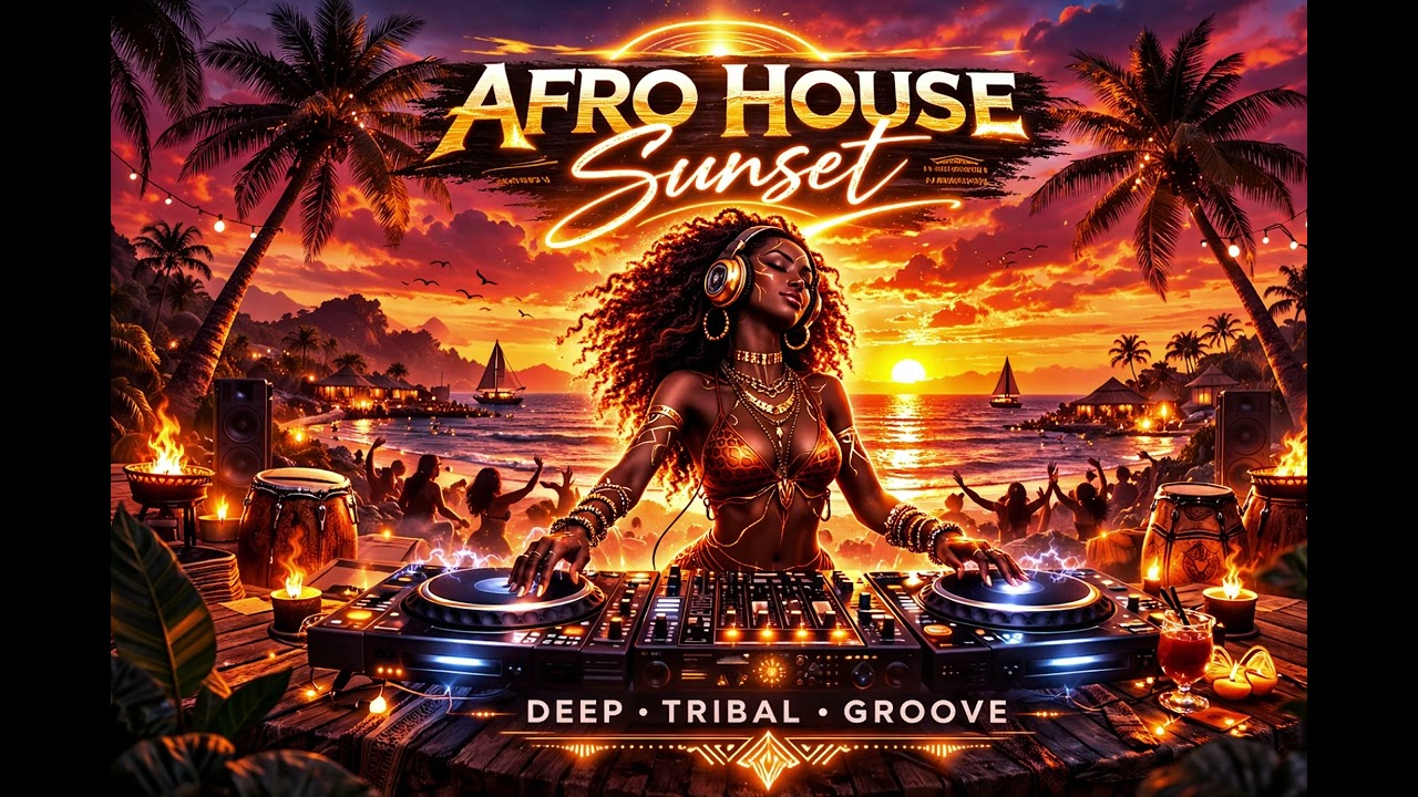 Afro House Sunset 🌅 Deep Tribal Groove Mix 2026 | Beach Party Vibes #afrohouse #afrohouse2026