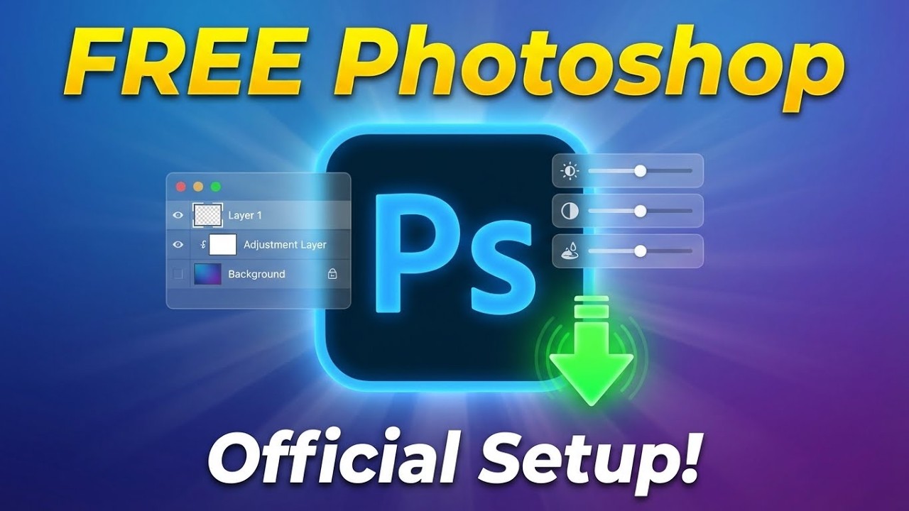 Как загрузить Adobe Photoshop БЕСПЛАТНО на ПК и MAC (безопасный способ 2025)