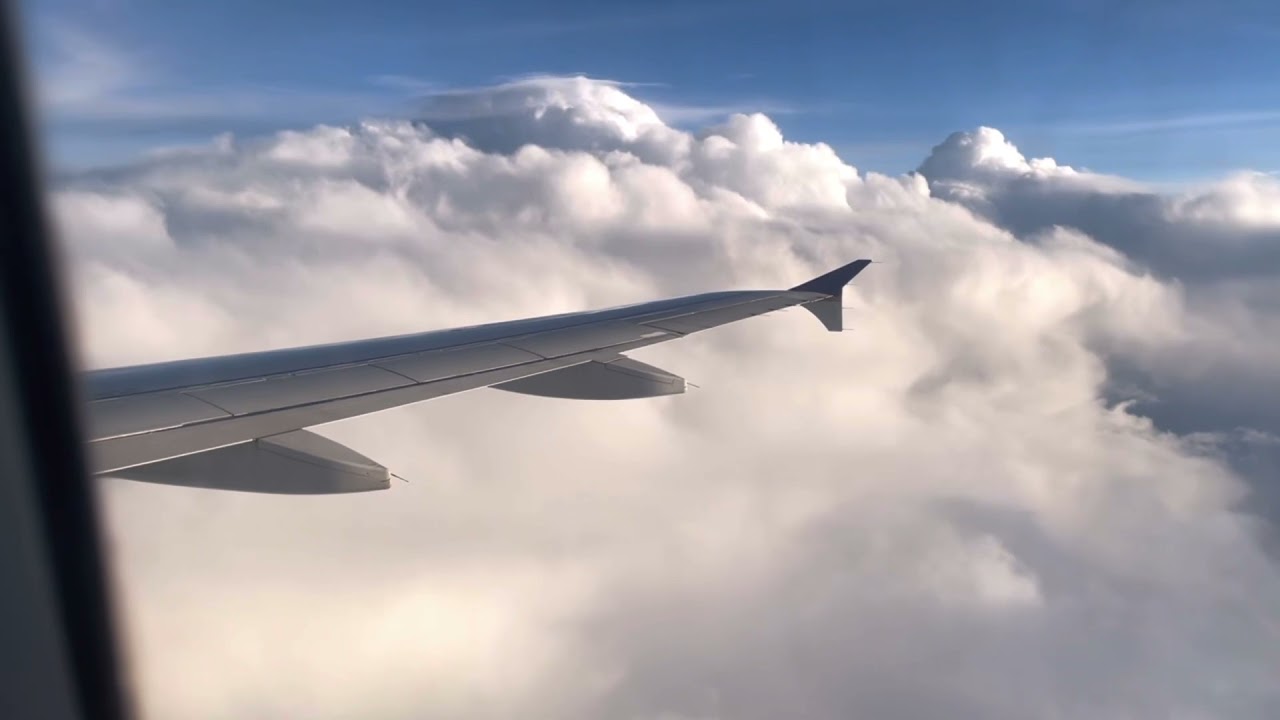 Houston To Washington DC| United Airline| Landing In Heavy Rain.