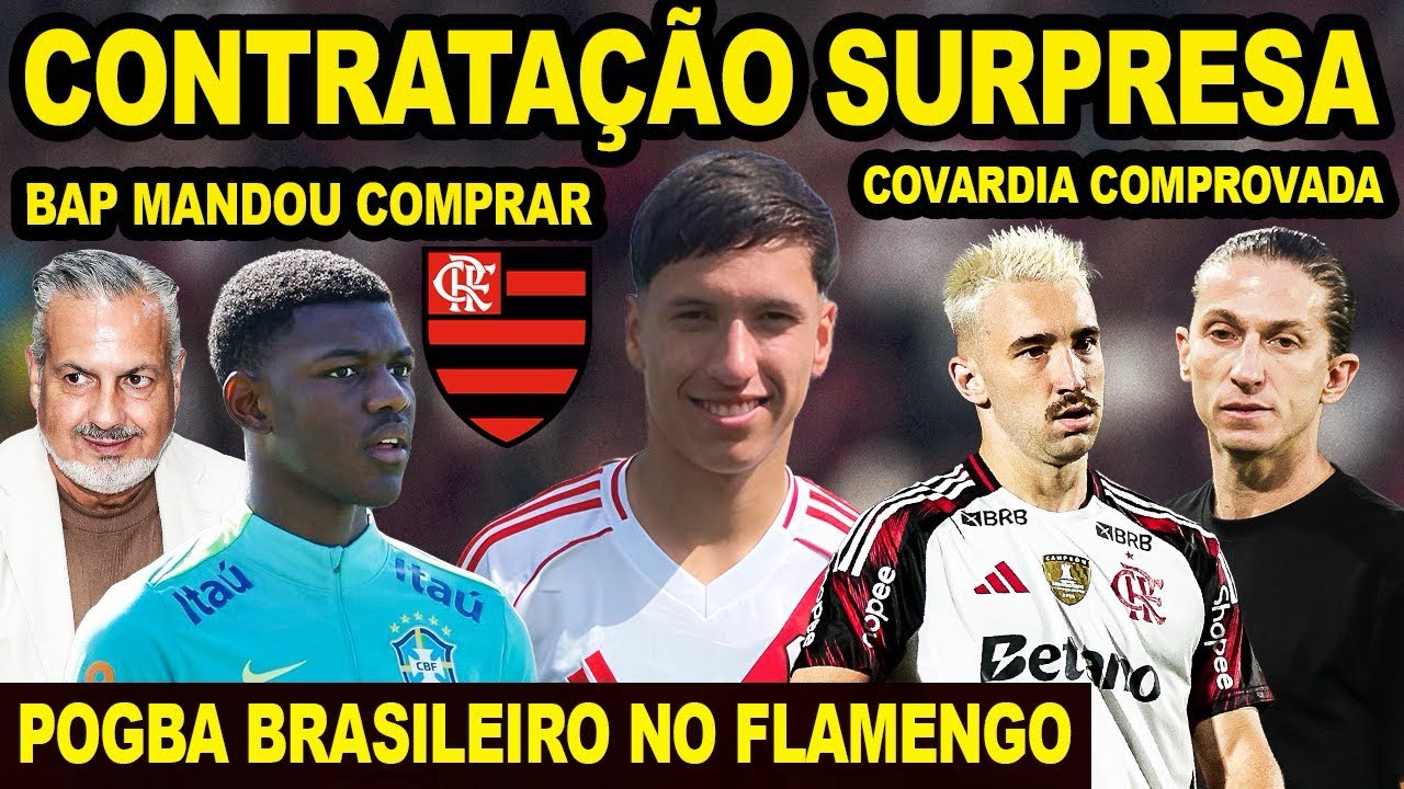NEGÓCIO FECHADO! FLAMENGO CONTRATA MEIA ARGENTINO! POGBA BRASILEIRO NA MIRA DO MENGÃO! LÉO ORTIZ E+