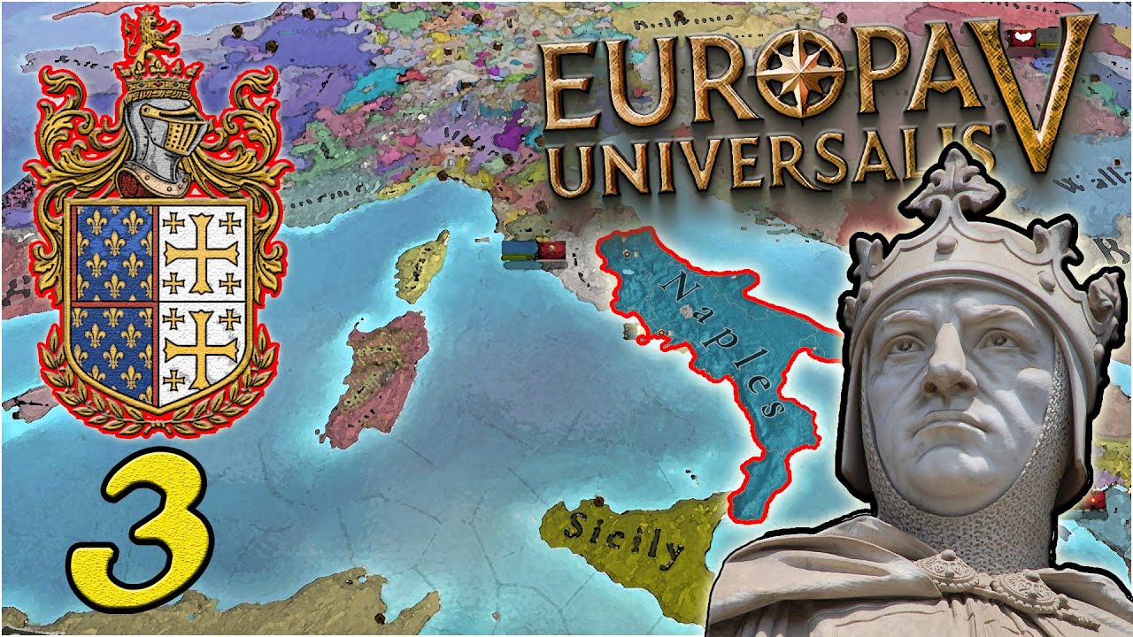 LA DINASTIA ANGIOINA! 👑 ► NAPOLI - Europa Univesalis V || Gameplay ITA #3