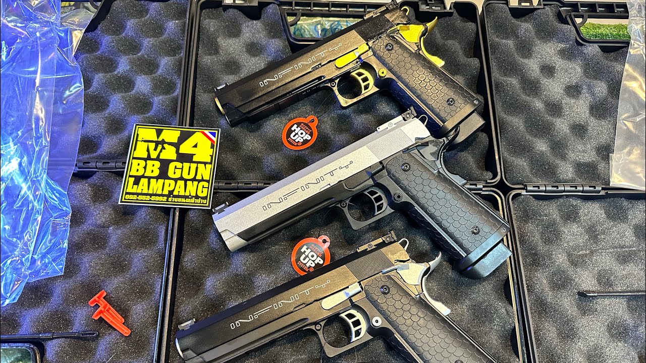 DB 795 , 795Y และ 795-1 โมเดล STI ทดสอบ Hicapa5.1 DOUBLE BELL ปืนบีบีกันสั้นอัดแก๊สมาใหม่3รุ่นสวยๆ