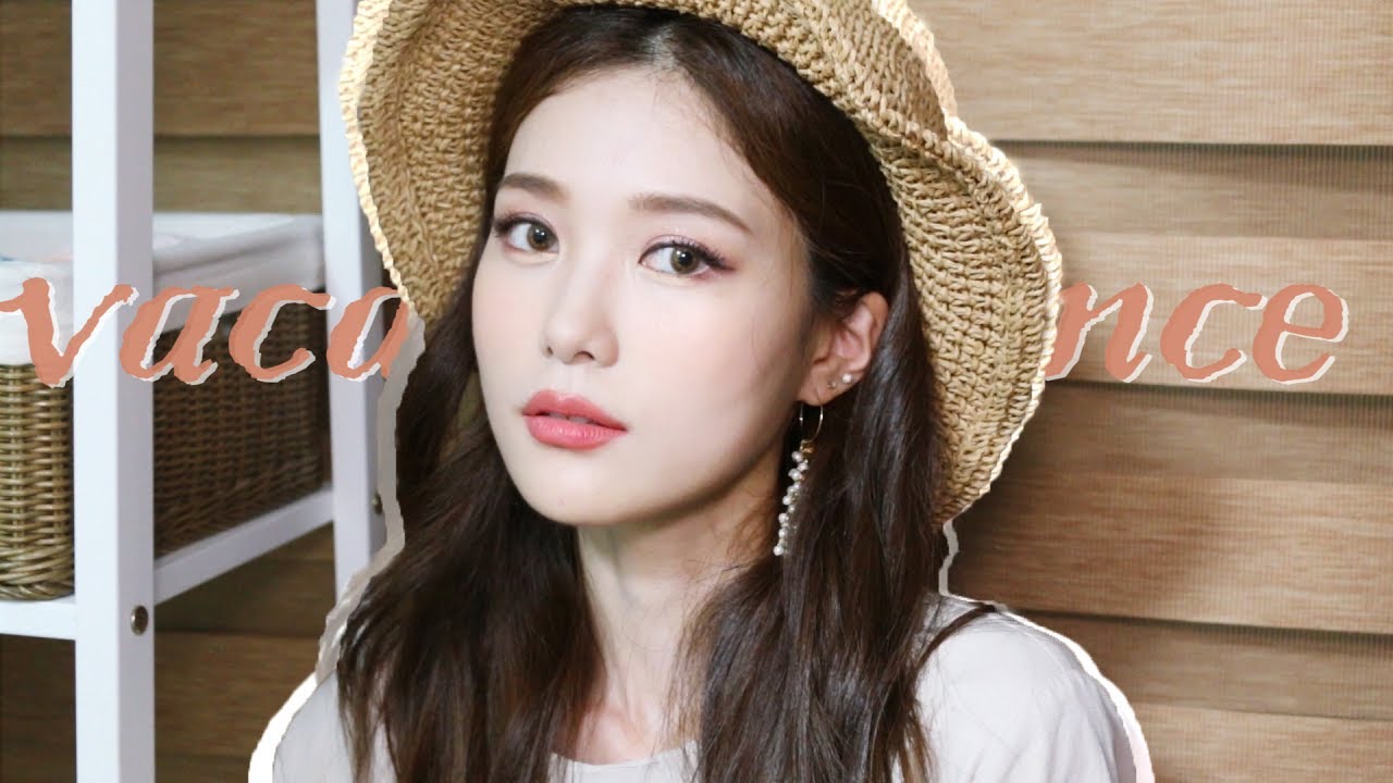 [몽땅로드샵] 버킷햇과 어울리는 여름휴가 메이크업 Summer Vacance Coral Makeup