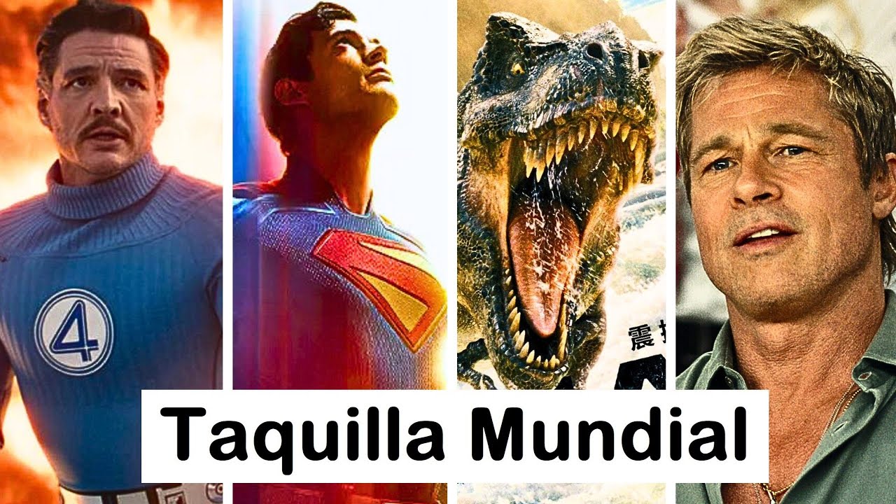 Fantastic Four no se estabiliza, Superman vuela sobre 550M, Jurassic World Renace firme en Taquilla.