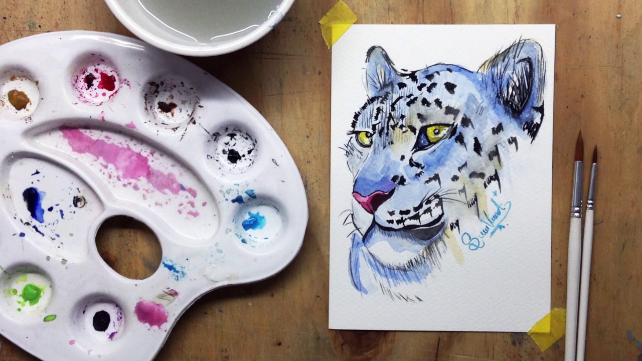 Como pintar animales con acuarela / Shessira Ventura