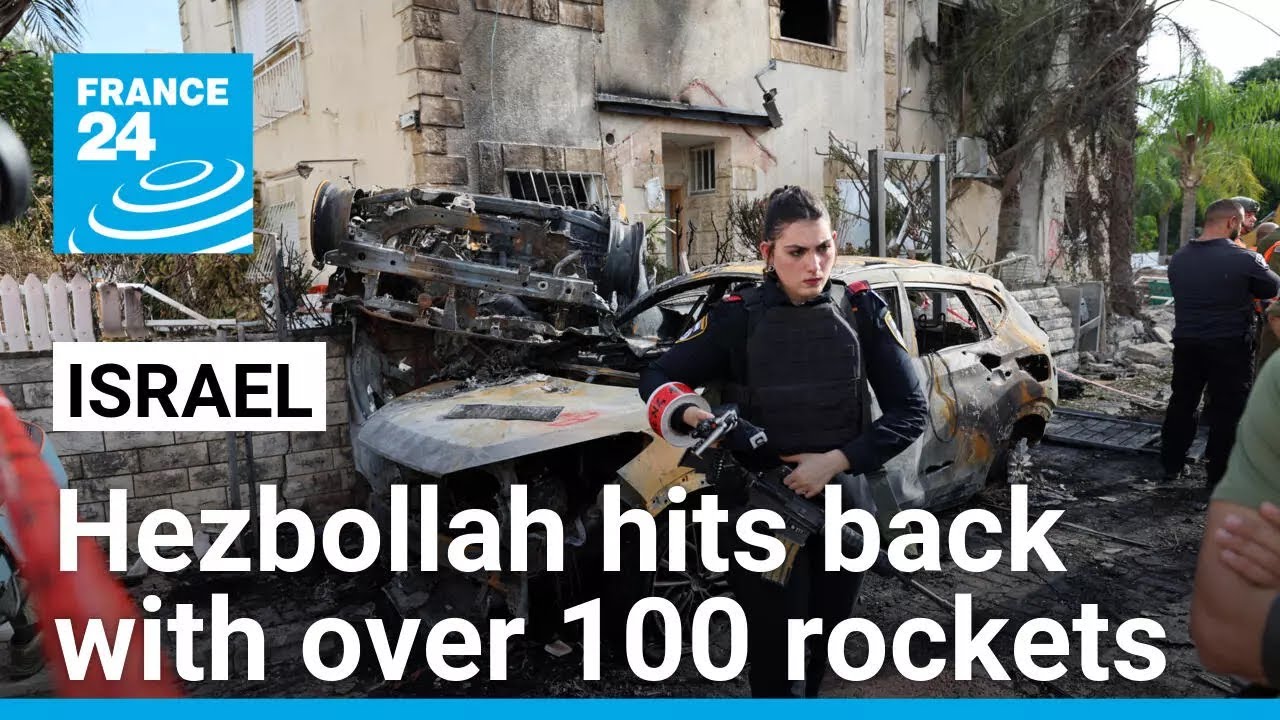 Hezbollah hits back Israel with more than 100 rockets across a wider and deeper area &bull; FRANCE 24