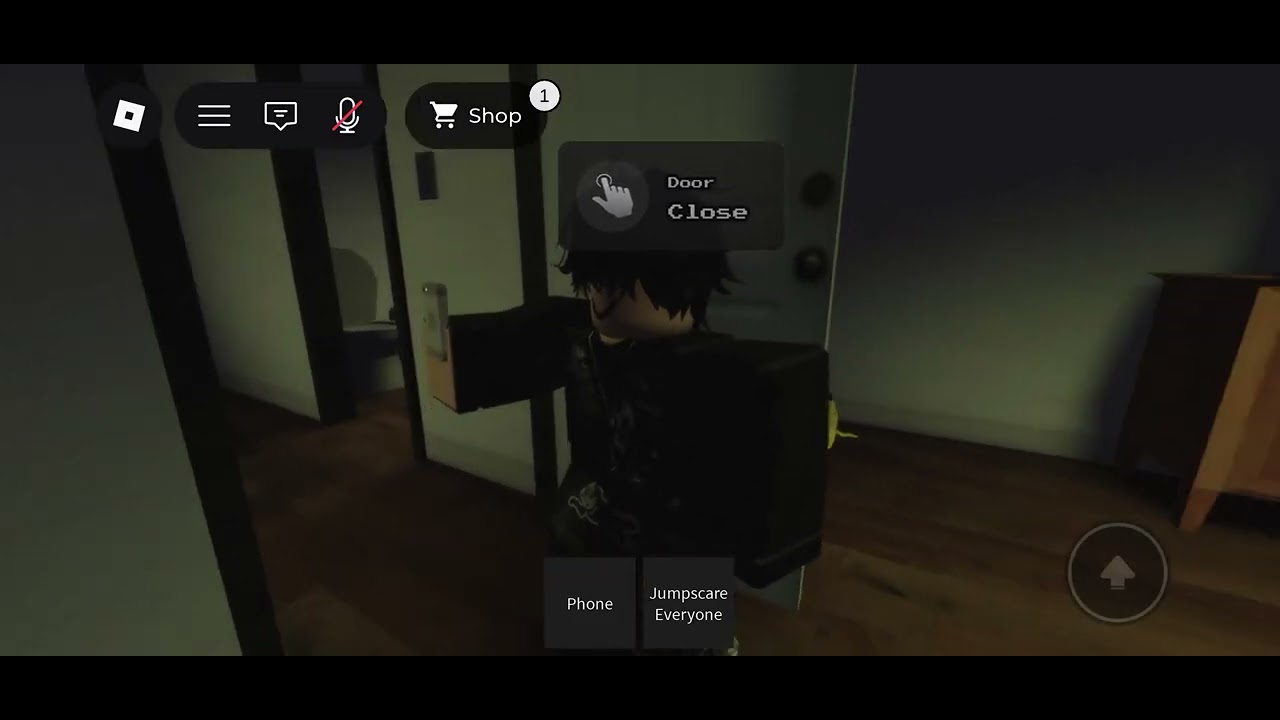 Playing a horror game